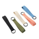 M 7989 N - LLAVERO TISSU NEGRO (NEGRO - METAL - POLIESTER) - Imagen 4