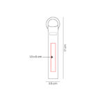 M 7989 N - LLAVERO TISSU NEGRO (NEGRO - METAL - POLIESTER) - Imagen 3