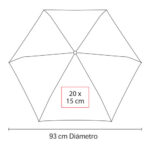 PARAGUAS ZLIN AZUL PAR 012 A (POLIÉSTER) - Imagen 2
