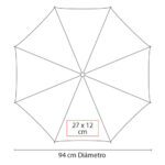 PARAGUAS SABETTA AMARILLO PAR 016 Y (POLIÉSTER) - Imagen 2