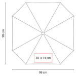 PARAGUAS CUADRADO VERDE PAR 03 V (POLIÉSTER) - Imagen 3