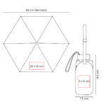 PAR 032 G - PARAGUAS VENUS GRIS (GRIS - POLIESTER - METAL - CURPIEL) - Imagen 4