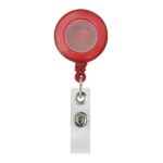 PORTAGAFETE RETRÁCTIL ROJO TRASLUCIDO PRO 027 R (PLÁSTICO)