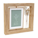 PRT 122 BE - PORTARRETRATO ROSMARY BEIGE (BEIGE - MDF - VIDRIO - FLORES SECAS) - Imagen 5