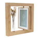 PRT 122 BE - PORTARRETRATO ROSMARY BEIGE (BEIGE - MDF - VIDRIO - FLORES SECAS) - Imagen 3
