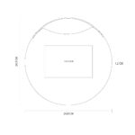 TABLA BEIGE PWT 400 BE (MADERA - METAL) - Imagen 4