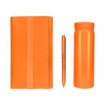 SET 016 O - SET BIRKIN NARANJA (NARANJA - ACERO INOXIDABLE - PLASTICO - CURPIEL - CARTON) - Imagen 3