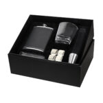 SET 017 N - SET DE BAR ABERDEEN (NEGRO - ACERO INOXIDABLE - VIDRIO)