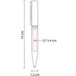 BOLÍGRAFO MAO AZUL SH 1260 A (ACERO INOXIDABLE) - Imagen 3