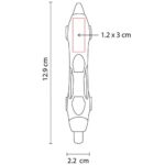 BOLÍGRAFO CAR PLATA MATE SH 8000 S (PLÁSTICO) - Imagen 5
