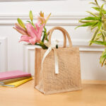 SIN 015 BE - BOLSA MINI BOIS (BEIGE - YUTE) - Imagen 4