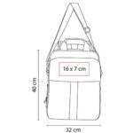 MOCHILA-PORTAFOLIO KRONBERG NEGRO SIN 069 N (POLIÉSTER) - Imagen 7