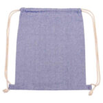 BOLSA-MOCHILA IVORY AZUL SIN 161 A (ALGODÓN RECICLADO) - Imagen 2
