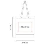 BOLSA LASH BEIGE SIN 163 BE (CANVAS - YUTE) - Imagen 2