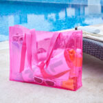 SIN 214 P - BOLSA MAXINA ROSA (ROSA - PLASTICO PVC - POLIESTER) - Imagen 3