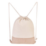 BOLSA-MOCHILA CABS BEIGE SIN 243 BE (ALGODÓN - YUTE) - Imagen 3