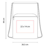 BOLSA-MOCHILA KARLOVAC ROJO SIN 319 R (POLIÉSTER) - Imagen 4