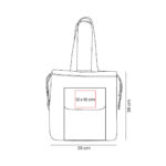 SIN 761 G - BOLSA JOOGA GRIS (GRIS CON AZUL - POLIESTER) - Imagen 10