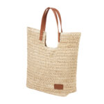 SIN 767 BE - BOLSA CUZCO BEIGE (BEIGE - PAJA DE PAPEL - CURPIEL - POLIESTER) - Imagen 6