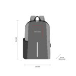MOCHILA LIGNE GRIS SIN 887 G (POLIÉSTER) - Imagen 4