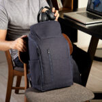 SIN 906 A - MOCHILA BAUM AZUL (AZUL - ALGODON RECICLADO) - Imagen 4