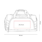 SIN 928 N - MALETA KAFA NEGRO (NEGRO - POLIESTER) - Imagen 3