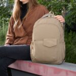 MOCHILA AYME BEIGE SIN 939 BE (POLIÉSTER - FORRO POLIÉSTER) - Imagen 6