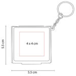 LLAVERO CON PADS DE ALCOHOL BLANCO SLD 052 B (PLÁSTICO) - Imagen 2