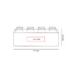 SOC 079 A - ANTI-STRESS PIESI AZUL (AZUL - PU) - Imagen 3