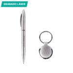 SET DE LLAVERO CON BOLÍGRAFO CONDESA PLATA ST-006 ( ST-006 - ST006 -  ) - Imagen 3