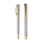 SET DE PLUMAS LAZZARO PLATA ST-035S ( ST-035 - ST035 - TINTA AZUL ) - Imagen 2