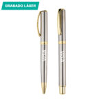 SET DE PLUMAS LAZZARO PLATA ST-035S ( ST-035 - ST035 - TINTA AZUL ) - Imagen 4