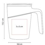 TAZA ATBARA BLANCO TAZ 018 B (PLÁSTICO - ACERO INOXIDABLE) - Imagen 6