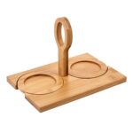 SET DE TAZAS IWAO BLANCO TAZ 029 B (CERÁMICA - BAMBÚ) - Imagen 3