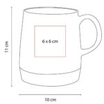 TAZA FIORLAND BLANCO TAZ 031 B (CERÁMICA - BAMBÚ) - Imagen 3