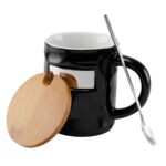 TAZA BAMBUSA NEGRO TAZ 055 N (CERÁMICA - BAMBÚ - ACERO INOXIDABLE - METAL) - Imagen 2