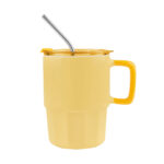 TAZ 067 Y - TAZA CORALINE AMARILLO (AMARILLO - CERAMICA - PLASTICO - ACERO INOXIDABLE) - Imagen 4