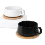 TAZ 070 N - TAZA WUHAN NEGRO (NEGRO - CERAMICA - BAMBU) - Imagen 6