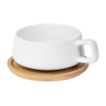 TAZ 070 B - TAZA WUHAN BLANCO (BLANCO - CERAMICA - BAMBU)