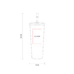 TERMO METÁLICO CON POPOTE AZUL PASTEL TMPS 149 AP (ACERO INOXIDABLE - PLÁSTICO - SILICÓN) - Imagen 4