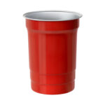 TMPS 226 R - VASO PONG ROJO (ROJO - ALUMINIO)