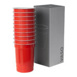 TMPS 226 R - VASO PONG ROJO (ROJO - ALUMINIO) - Imagen 2