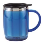 TAZA TÉRMICA BURGOS AZUL TMPS 26 A (PLÁSTICO - ACERO INOXIDABLE)