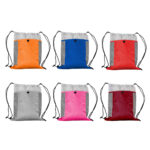 MORRAL TIPO SACO NARANJA TX-060O ( TX-060 - TX060 - BOLSAS DEPORTIVAS ) - Imagen 3
