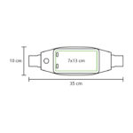 CINTURÓN DEPORTIVO WINDSOR AZUL TX-094A ( TX-094 - TX094 -  ) - Imagen 2