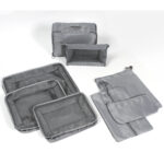 SET DE BOLSOS ORGANIZADORES GRIS TX-122G ( TX-122 - TX122 - ACCESORIOS DE VIAJE )