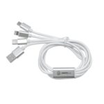 CABLE CON ADAPTADORES "MADISON" (EC736 BLANCO) - Imagen 2